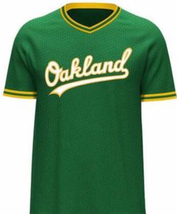 Oakland Green and yellow 24 embroidered****READ BELOW