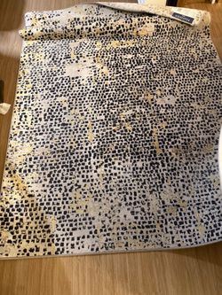 Safavieh Amelia Area Rug - Charcoal/Gold 5'5" x 7'7"