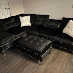 Sectional Black 