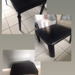 Set Of Three Tables. Dining, Coffee And Side Table