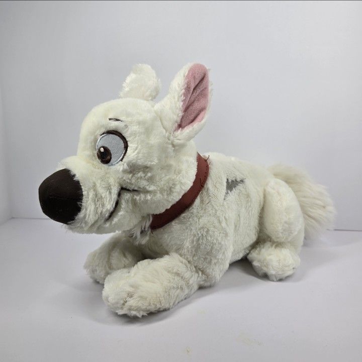 Disney Store Bolt Plush 14" Stuffed Animal Puppy Dog Lightning Movie White