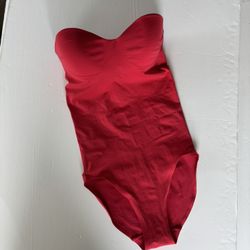 WOLFORD ; Red Bodysuit One Piece  Size S /D Cup