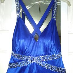 Royal Blue Evening Gown Dress