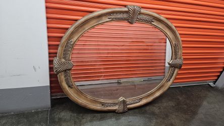 Vintage Oval Wall Mirror – Klaussner – Large Decorative Frame