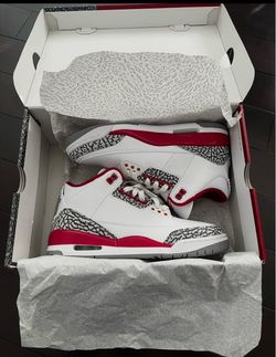 Air Jordan 3 Retro Cardinal Red Sneakers