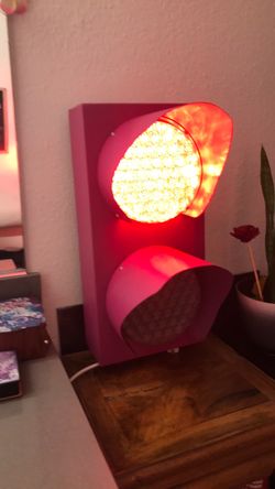 Pink Traffic Light LED Lamp