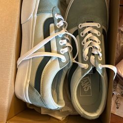 8.5 Vans Color Block Light Green Women’s