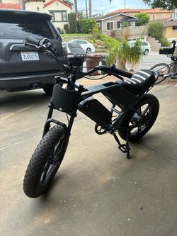 Black Fat Tire Electric Bike