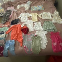 0-3 Baby Girl Clothes & Newborn & Size 1 pampers 