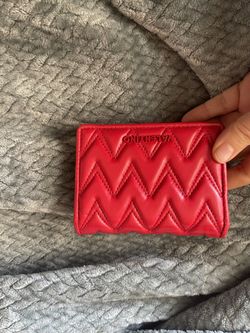 Valentino Red Wallet Leather Compact 