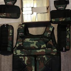 Storm weighted vest with ankle and wrist bundle comes with 26 single pounds of weights included