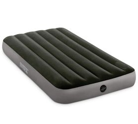 Twin air mattress with built in foot pump
