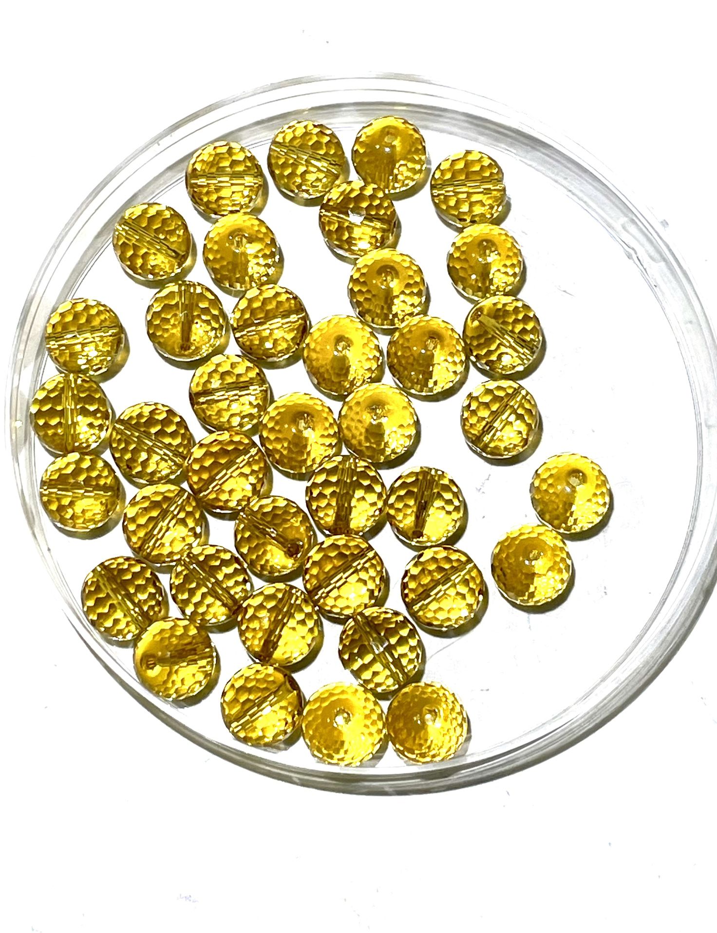 Citrine Bead Lot Of 39
