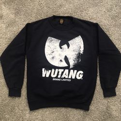 Wu-Tang Sweater Size Medium Rare Cracked Wu Logo Authentic Design Gza Rza