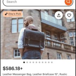 Leather messenger bag / backpack
