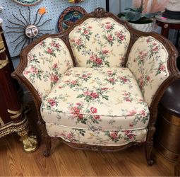 Louis XV Style French Bergere Club Chair