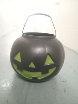 18" Awesome Black & Green Candy bucket Pumpkin