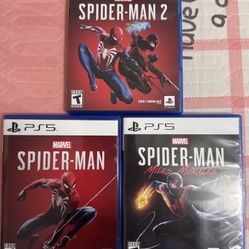 🕷️ PS5 Games Spider-Man Bundle – 2 Discs + Bonus Case – $60