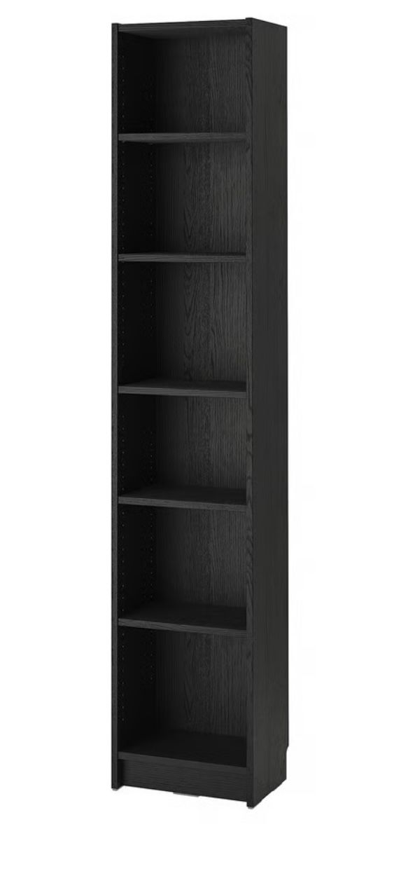 Ikea Billy Bookcase - black oak effect