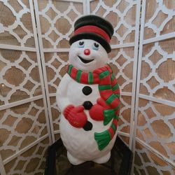 Vintage Snowman Blow Mold Grand Venture 