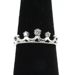 925 Sterling Silver Crown Ring for Women 