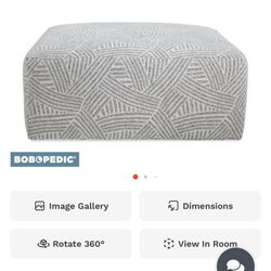 Sofia Gray Cocktail Ottoman
