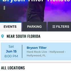 Bryson Tiller Concert Tickets Hard rock Fl 6-15
