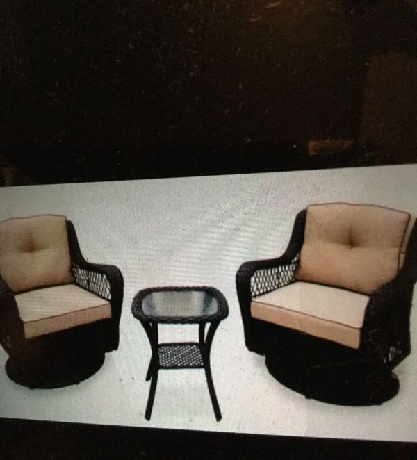 Wilson Fisher Pinehurst Resin Wicker 3 Pcs Glide Set New For In 250sold