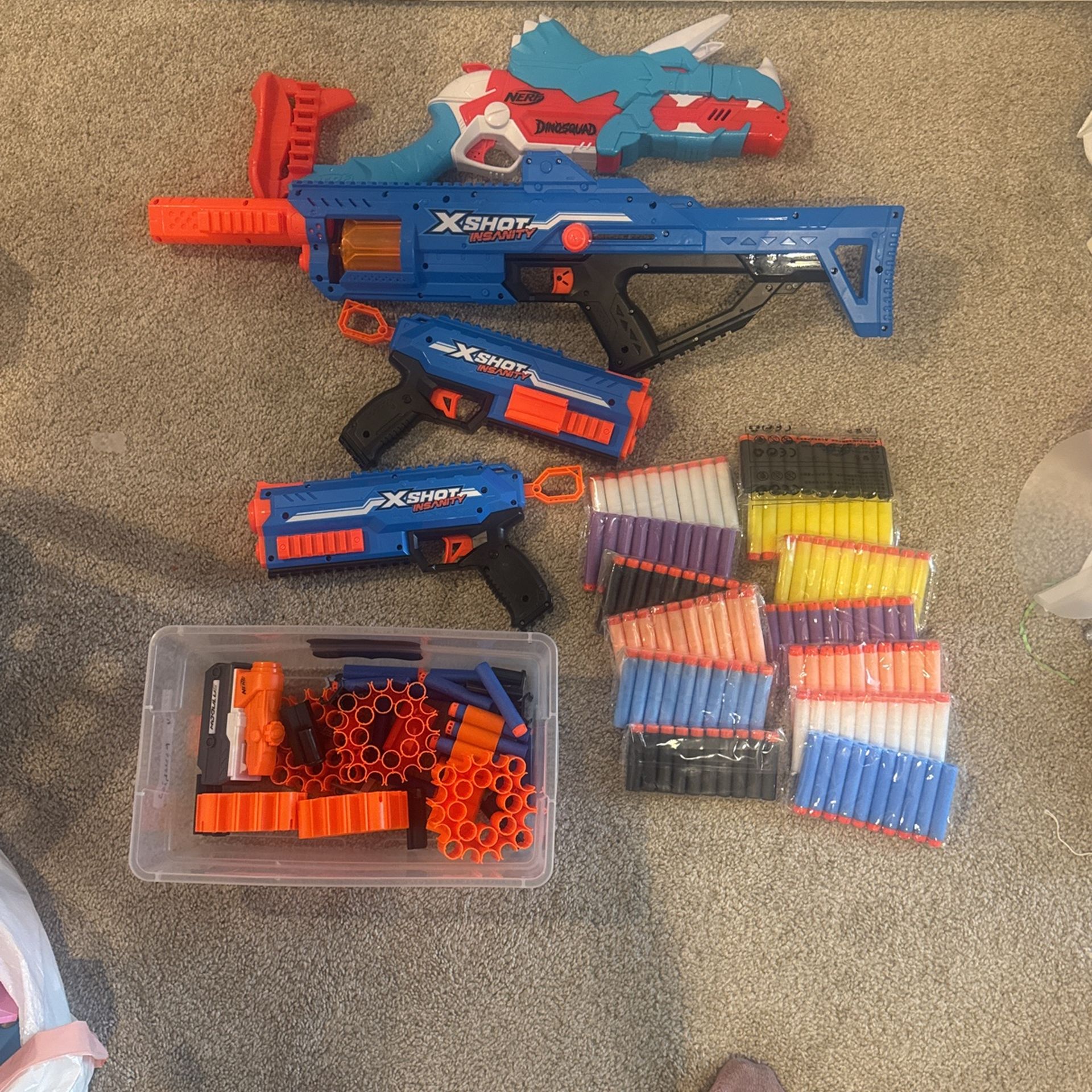 Nerf Guns And accessories Xshot Insanity And Dino squad