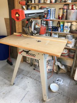 Ridgid Radial arm saw with stand for Sale in Carrollton TX OfferUp