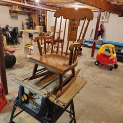 Solid Maple Kids Rocking Chair