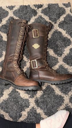 Harley riding boots brown sz 6  1/2