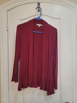 Women's Red Medium Cardiagn