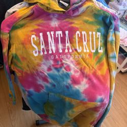 Santa Cruz Tie-Dyed Sweatshirt, Size Medium
