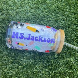 Teacher Glass Personalized Cup 