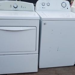 AMANA WASHER AND KENMORE ELECTRIC DRYER 