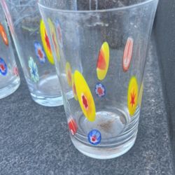 Millefiori Art Glass 4 1/8” Double Old Fashioned Tumbler(s)