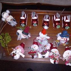 Hand crafted Christmas Tree Ornaments.