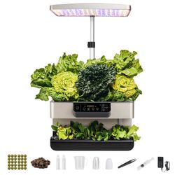 Indoor Hydroponic Garden Growing System with LED Light