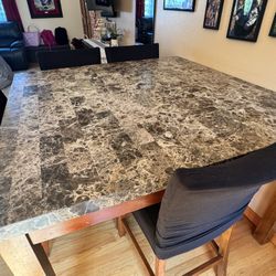 Heavy Duty Marble Top Dining Table