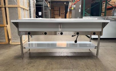 Clearance 5 plate warmer steam and dry table 104696L0430