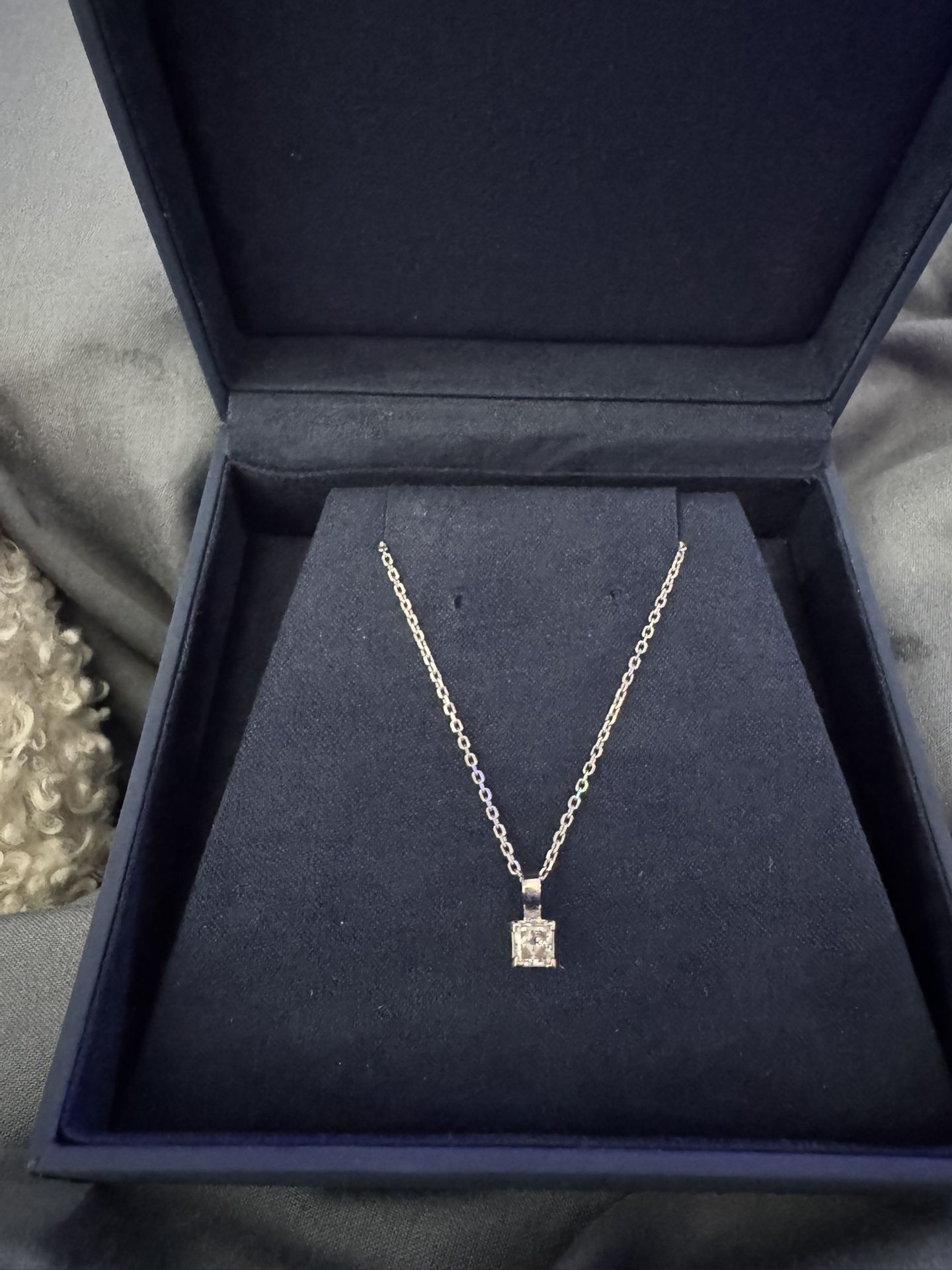 Princess Cut Diamond Necklace