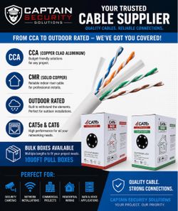 CAT6 Ethernet Cable 1000ft Pull Box