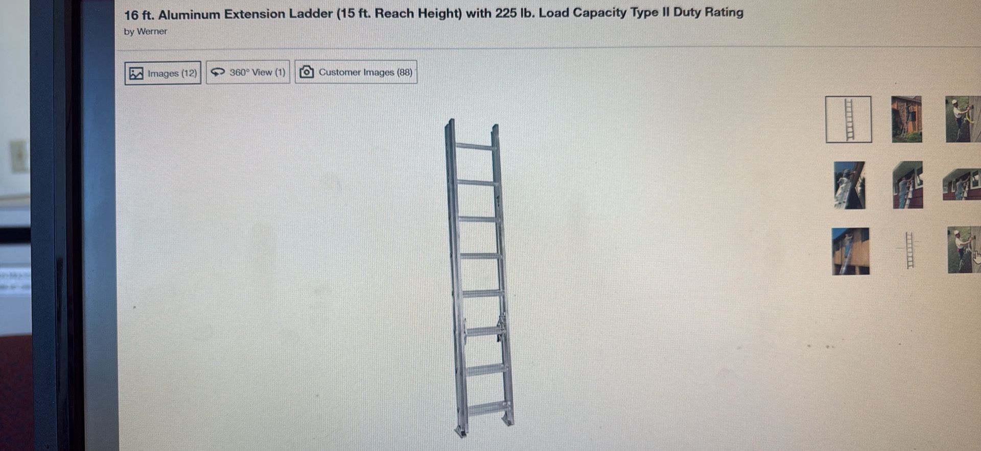 16’ Aluminum Ladder
