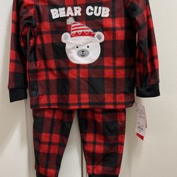 New Cuddl Duds Toddler Christmas Jammies Size 2T So Soft!