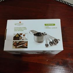 New Stainless Steel Measuring Cups And Spoons, Located In Reedley 