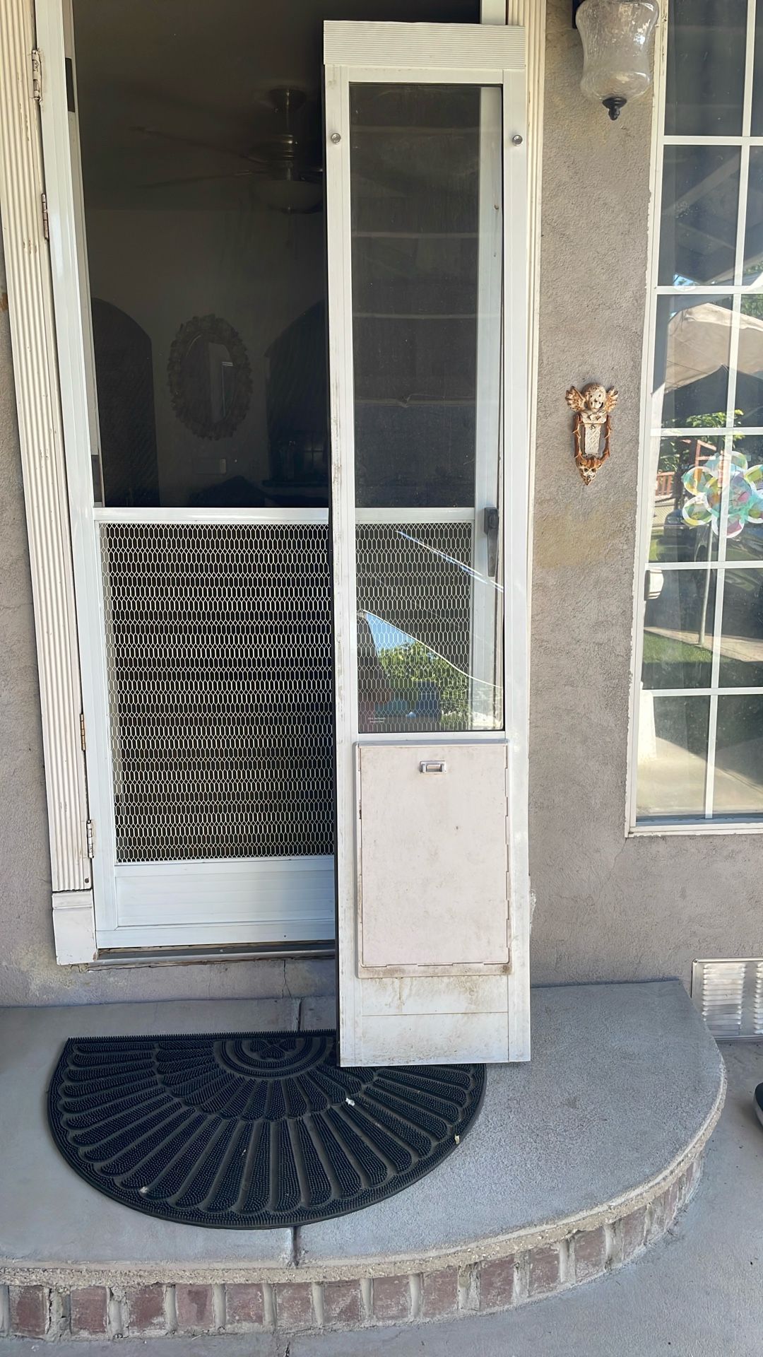 Dog Sliding Door Entry