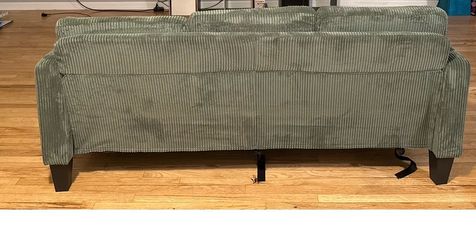 Green corduroy couch