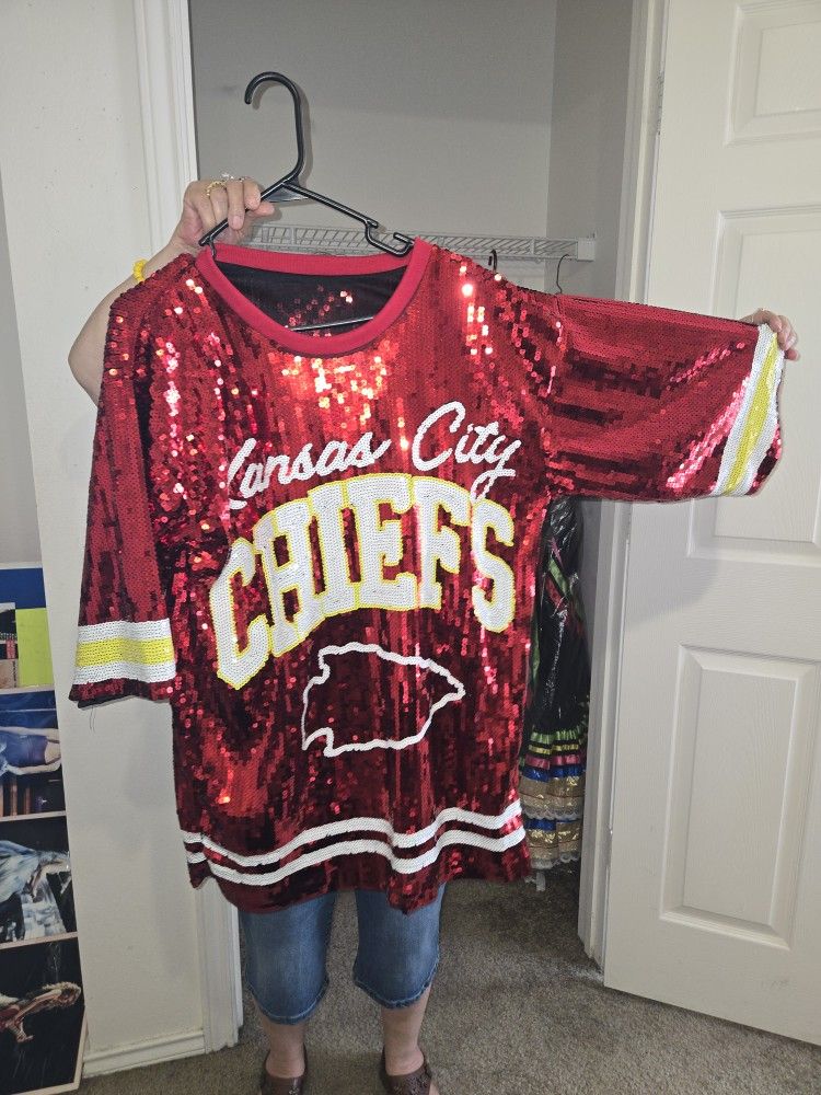 Sequins Kansas City Chiefs Jersey