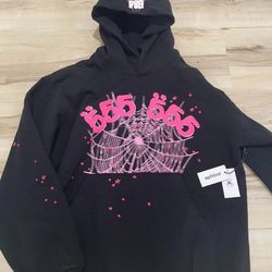 Sp5der Angel Number Hoodie 'Black'